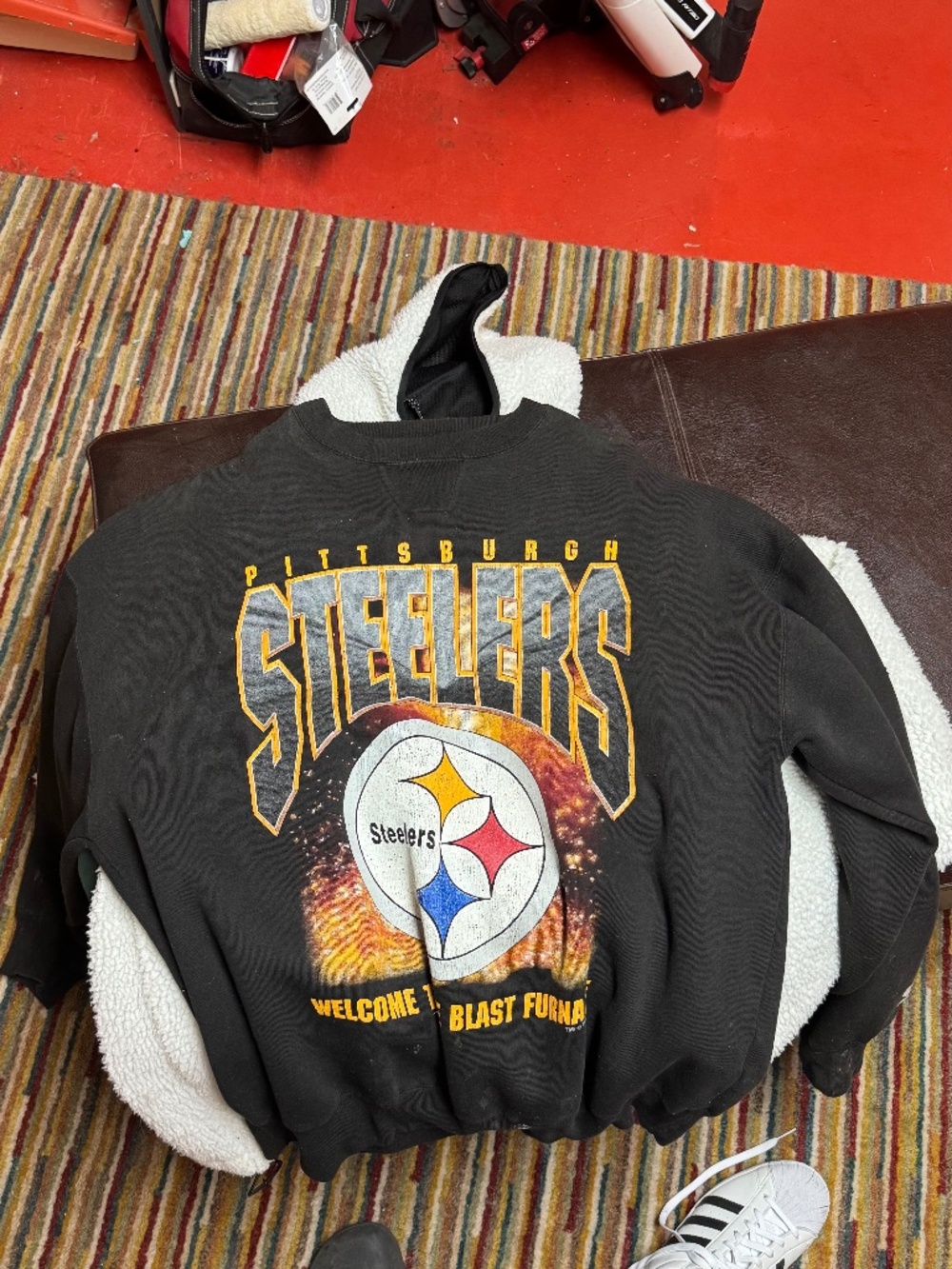 Vintage Steelers starter crew neck